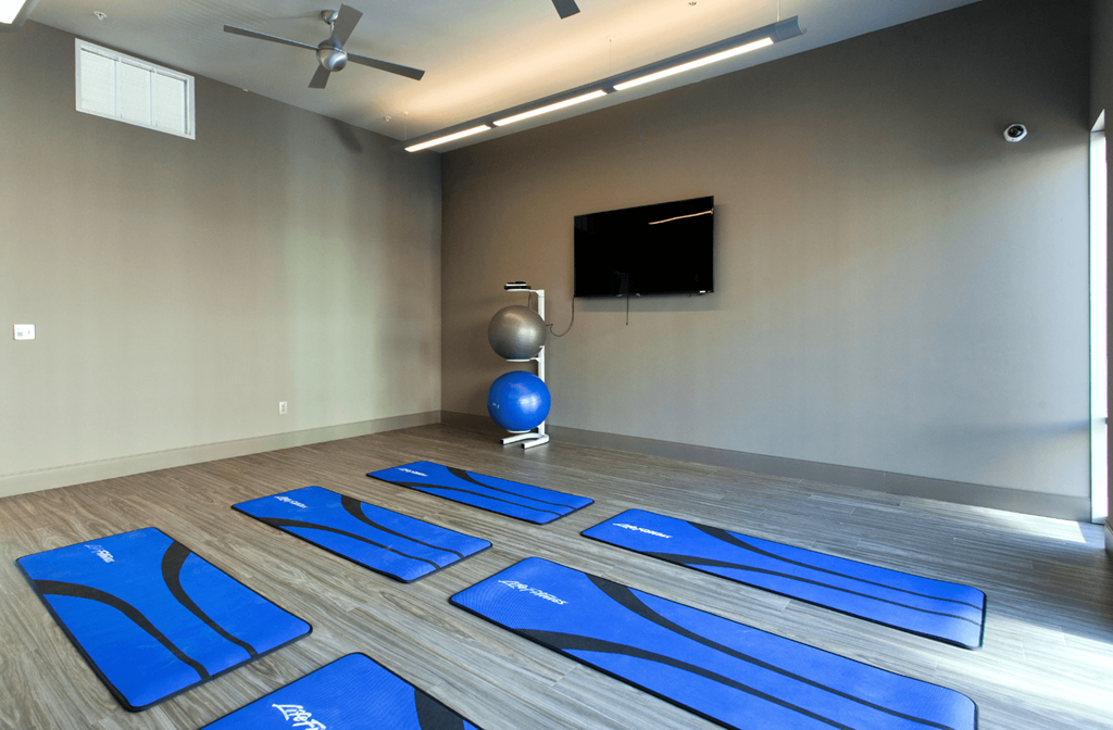 Luxury apartments in Bloomington Minnesota with multi-level fitness center at Luxembourg Apartments