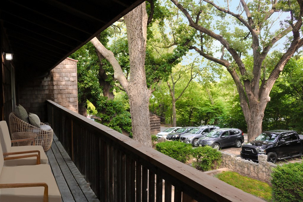 balcony tree outdoors