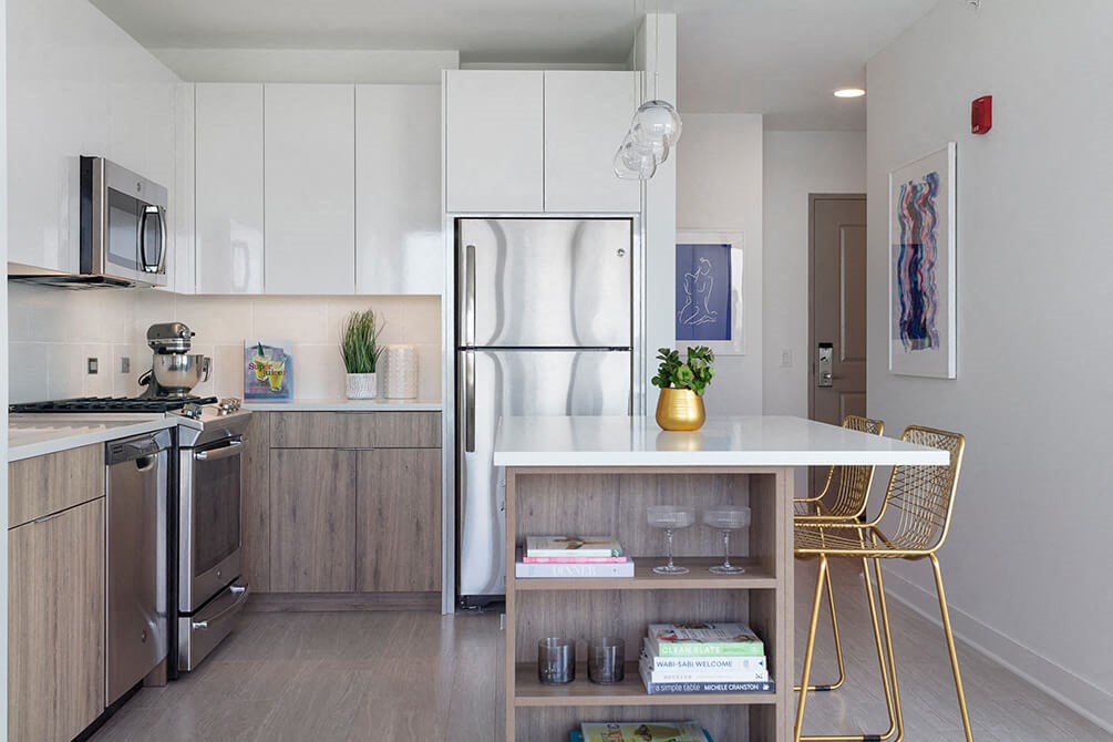 One Bed Kitchen at The Apartments at Lincoln Common, Illinois