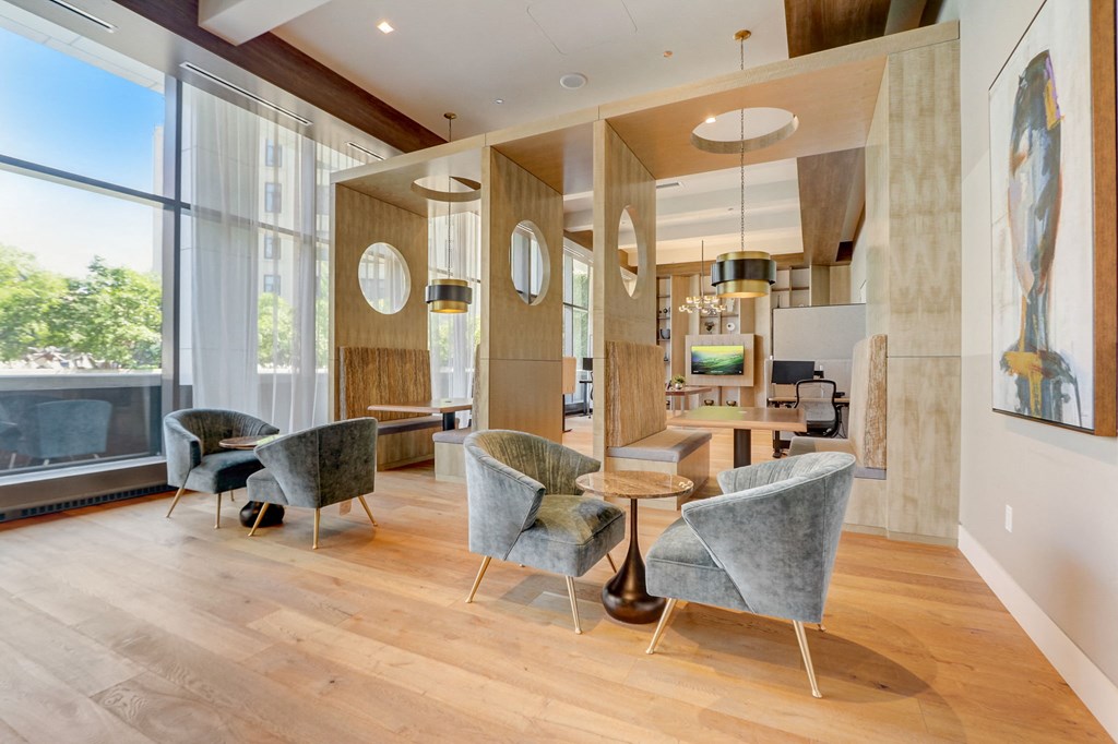 Work From Home Lounge at The Apartments at Lincoln Common chicago at The Apartments at Lincoln Common, Chicago, 60614