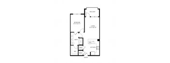 The Shirley Apartments Odenton MD Rose 1-Bedroom Floor Plan at The Shirley Apartments , Odenton, Maryland,MD