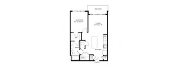 The Shirley Apartments Odenton MD Scarlet 1-Bedroom Floor Plan B at The Shirley Apartments , Odenton, Maryland