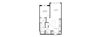 The Shirley Apartments Odenton MD Carmine 1-Bedroom Floor Plan A at  The Shirley Apartments , Odenton,21113