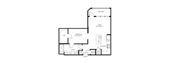 The Shirley Apartments Odenton MD Auburn 1-Bedroom Floor Plan E at The Shirley Apartments , Maryland 21113