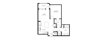 The Shirley Apartments Odenton MD Ruby 1-Bedroom Floor Plan  F at The Shirley Apartments , Odenton, Maryland, 21113