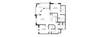 The Shirley Apartments Odenton MD Sangria 2-Bedroom Floor Plan B at  The Shirley Apartments , Odenton,21113