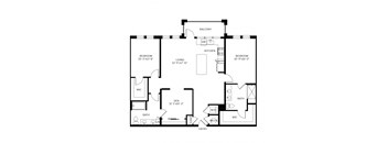 The Shirley Apartments Odenton MD Merlot 2-Bedroom Floor Plan E at The Shirley Apartments , Maryland