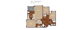 the?? floor plan  c1 13360 sq ft  1 bedroom