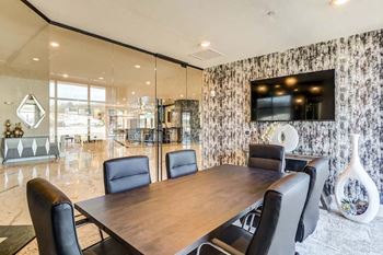 Wooden table and chair at The Shirley, Maryland