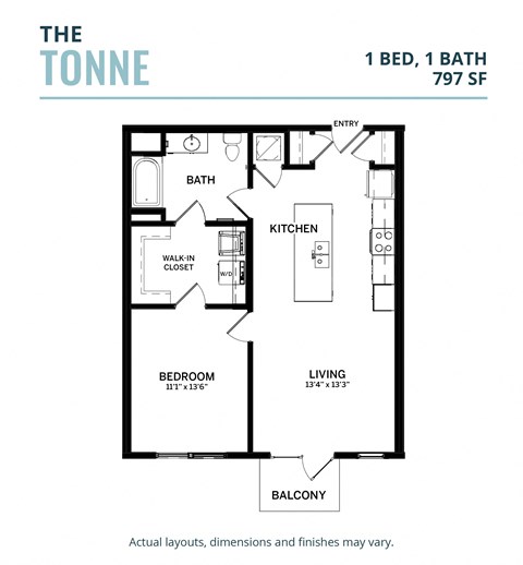 a floor plan of a bedroom apartment