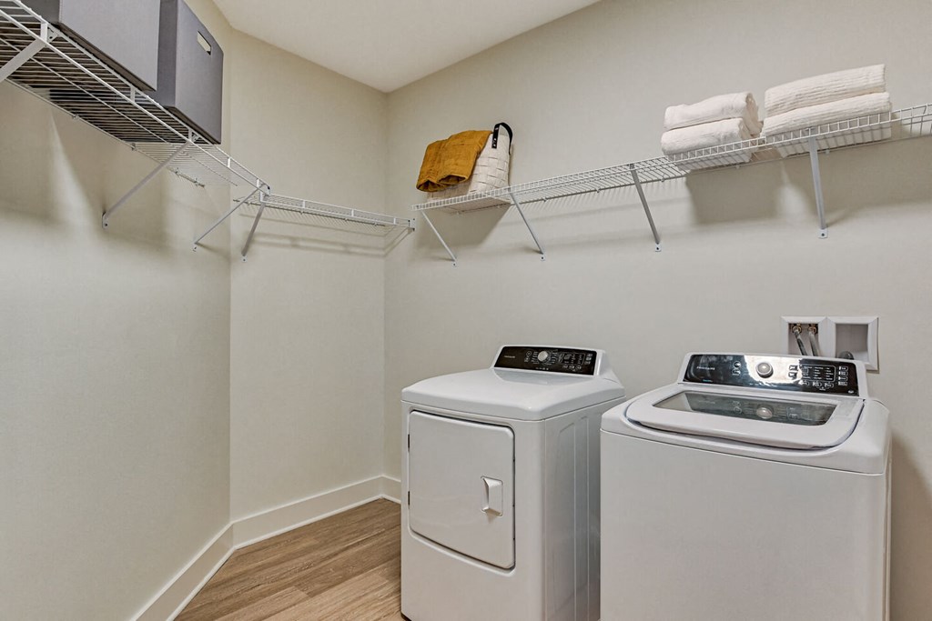 our apartments feature a spacious laundry room with washer and dryer