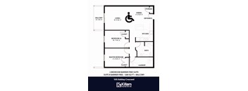 105 Ashley Floor Plan (Barrier Free) - 2 Bed | 1 Bath (Suite B)