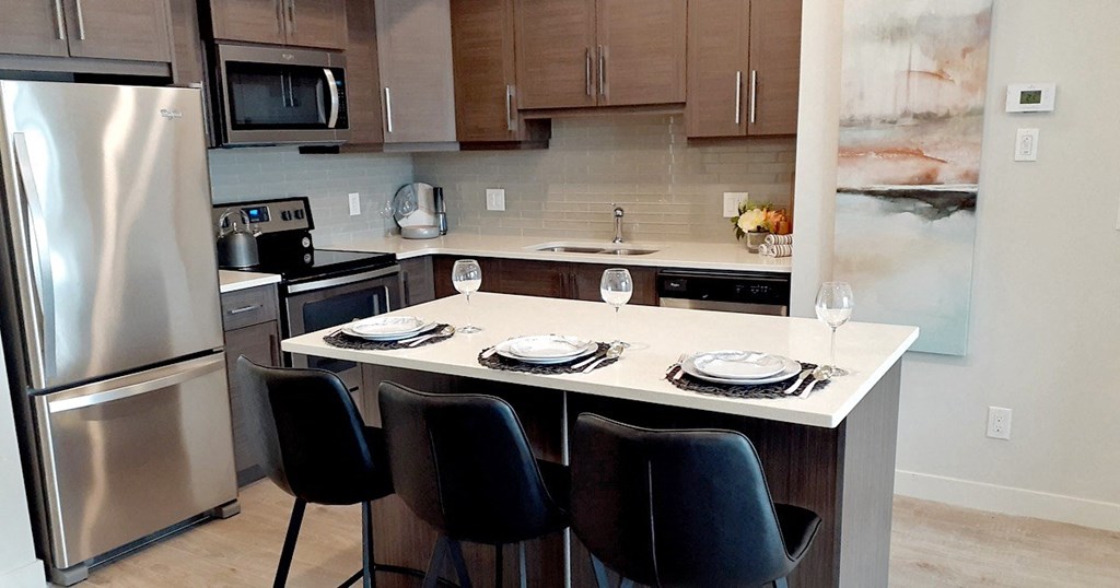 Link Apartments at Ellerslie Breakfast Bar