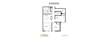 38 Pasadena  2 Bedroom Floor Plan