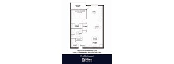 75 Ashley Floor Plan (Barrier Free) - 1 Bed | 1 Bath (Suite C)