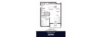 95 Ashley Floor Plan - 1 Bed | 1 Bath (Suite G)