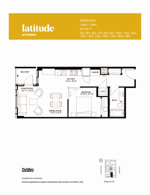 Appleton - 1 Bed | 1 Bath