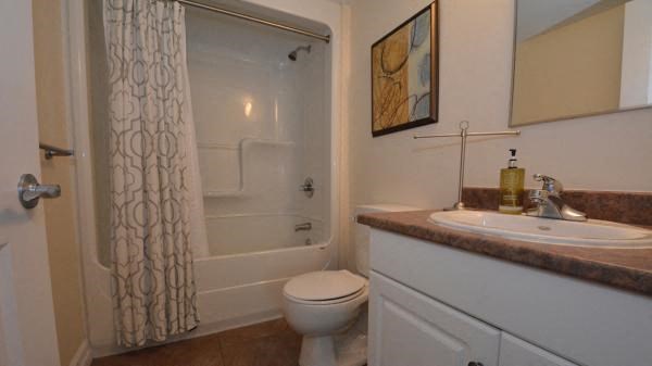 a bathroom with a sink toilet and a shower