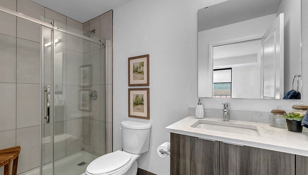 Civic 66 Bathroom With Standup Shower & Sink