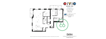 Penthouse: 3 Bedroom + 2 Bath or 2.5 Bath