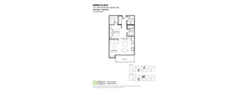 Emma Place Bachelor Floor Plan