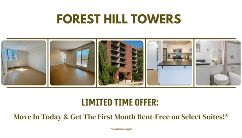 **Limited-Time Offer: Move In Today & Get Your First Month Rent-Free on Select Suites! Conditions apply.**