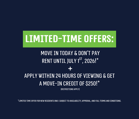A promotional image offering a move-in credit for new residents.