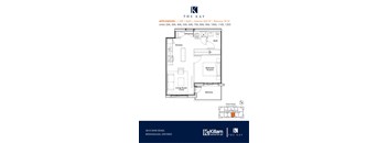 Applewood 1 Bedroom Barrier Free 1 Bathroom Floor Plan