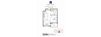 Applewood 1 Bedroom Barrier Free 1 Bathroom Floor Plan