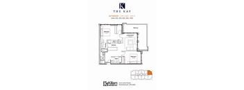 Rathwood 2 Bedroom 2 Bath Floor Plan