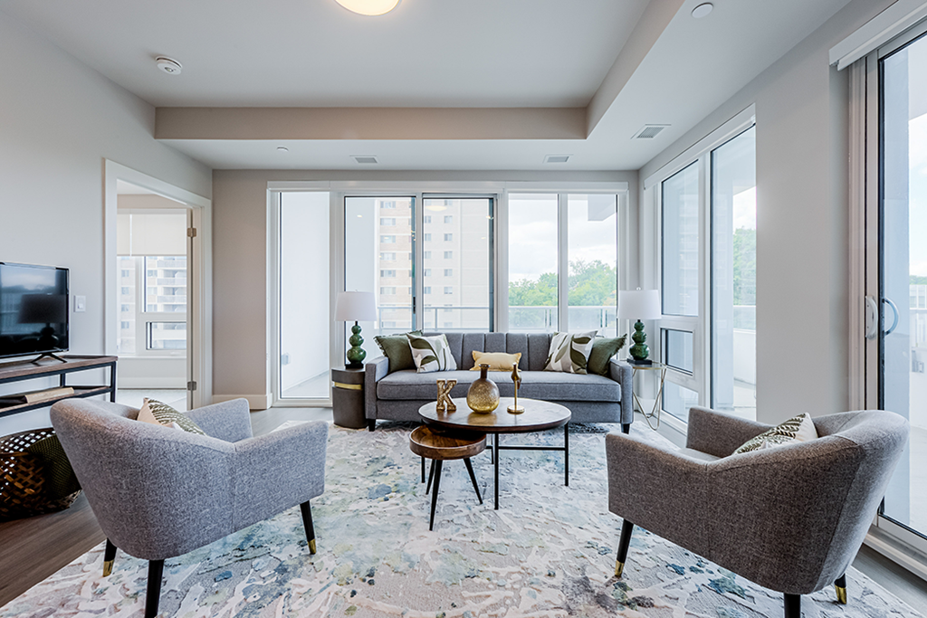 The KayLiving Room With Windows