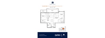 Willow Creek 2 Bedroom + Den + 2 Bath Floor Plan
