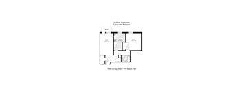 Lakefront Apartments Typical One Bedroom