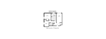 Lakefront Apartments Typical Two Bedroom