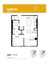 Beacon 1 Bedroom + 1 Bath Floor Plan Beacon 1 Bedroom + 1 Bath Floor Plan
