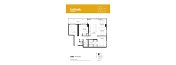 Foxwell 2 Bedroom + Den  2 Bath Floor Plan