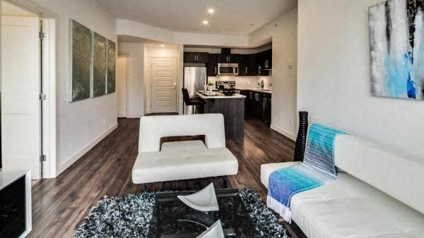 Link Apartments at Ellerslie Kitchen And Living Room