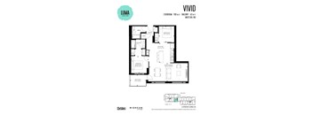 Vivid 2 Bedroom Floor Plan