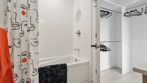 Luma Bathroom Tub With Walk-in Closet