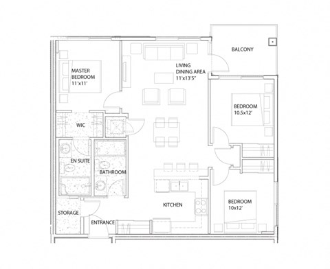 Nolan Hill 3 Bedroom Floor Plan D