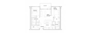 Nolan Hill 2 Bedroom Floor Plan A