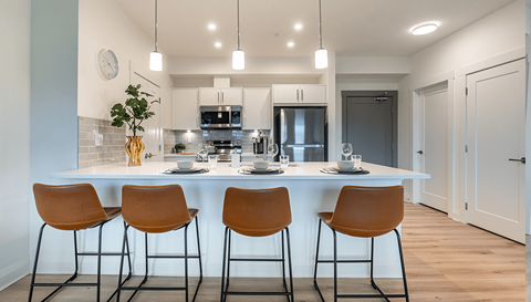 Nolan Hill Phase 2 Kitchen With Breakfast Bar