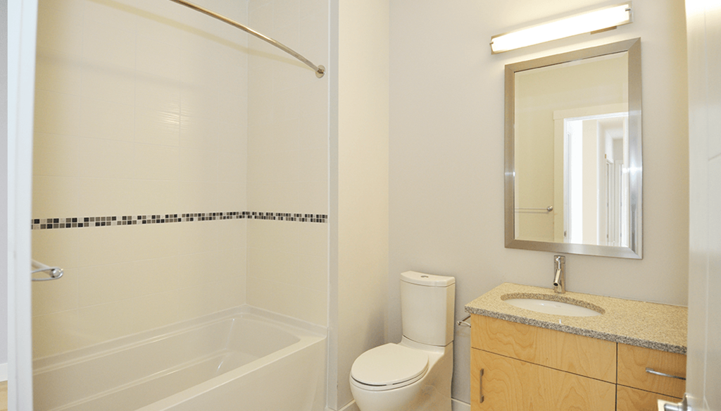 The Plaza Bathroom With Tub, Shower, Sink