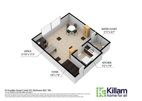 Ridgeway and Somerset Bachelor Floor Plan