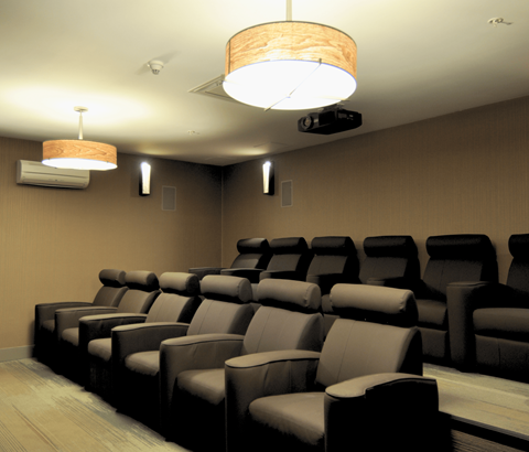 S2 Apartments Theatre Room