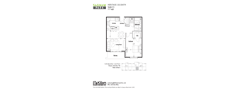 A floor plan for a property at Saginaw Heritage.