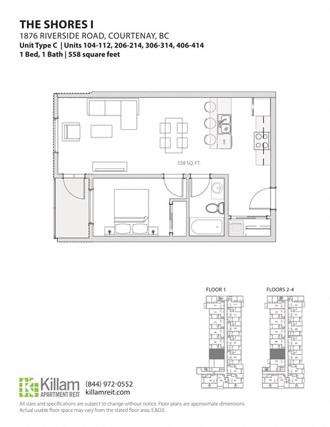 1849 & 1876 Riverside 1-3 Beds Apartment, Courtenay for Rent - Photo Gallery 13