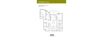 A floor plan for a three bedroom, 160 square foot balcony apartment.