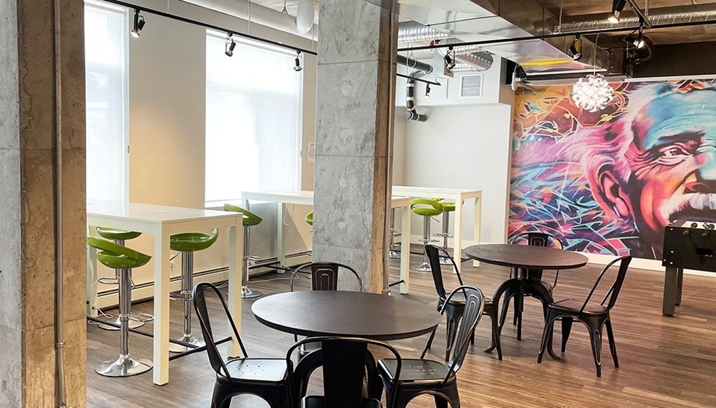 Vibe Lofts Cafe With Table & Chairs