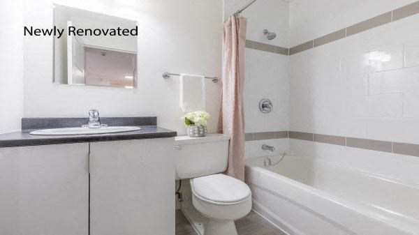 Forest Hill Towers Renovated Bathroom With Tub/Shower & Sink